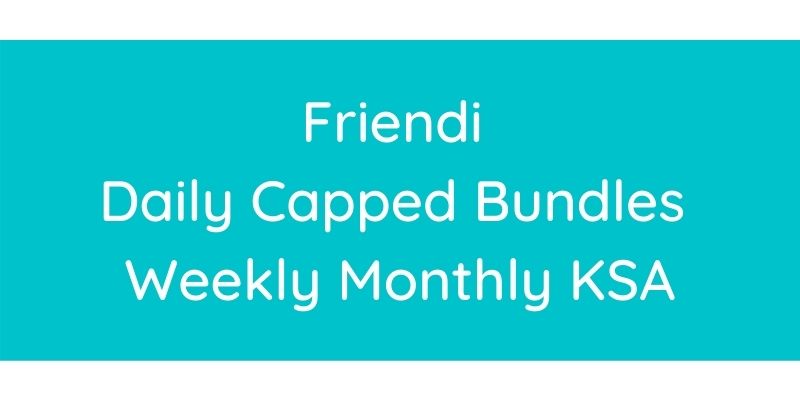 Friendi Daily Capped Bundles Weekly Monthly KSA