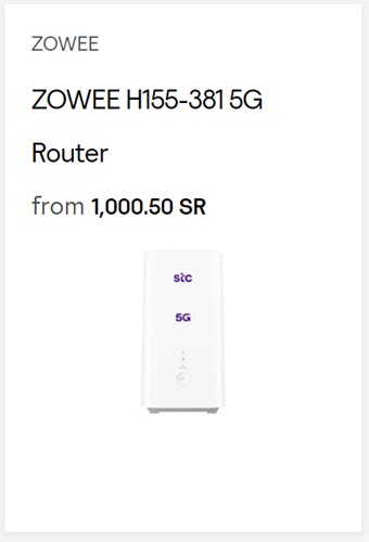 STC ZOWEE 5G Router H155 381