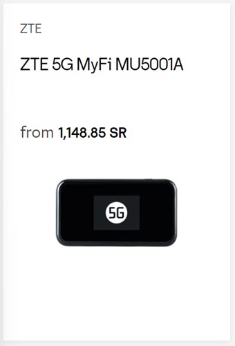 STC ZTE 5G MyFi MU5001A