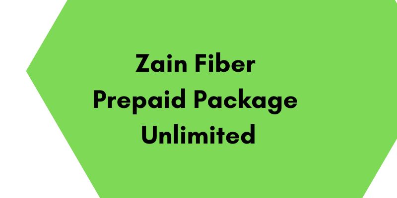 Zain Fiber Prepaid Package Unlimited