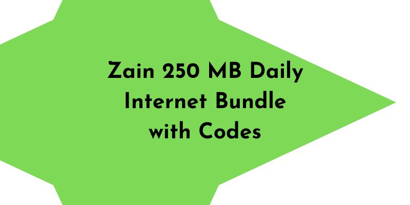 Zain 250 MB Daily Internet Bundle with Codes